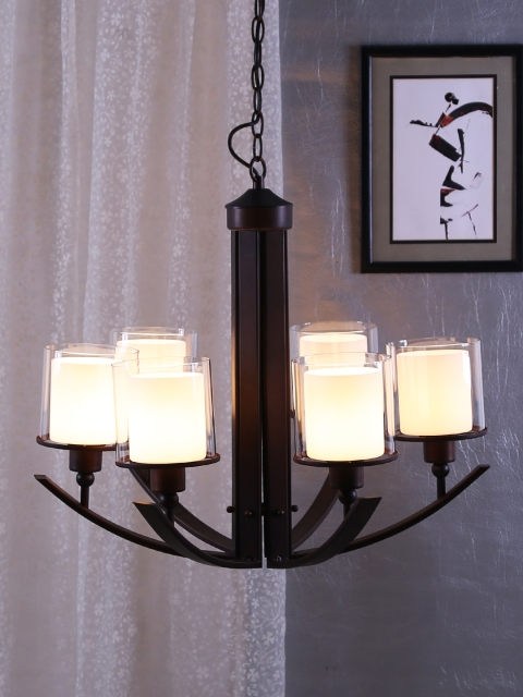 

Aesthetic Home Solutions Brown & White Solid Hanging Ceiling Lantern
