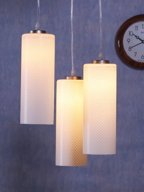 

Aesthetic Home Solutions Steel & White Textured Pendant Ceiling Lantern