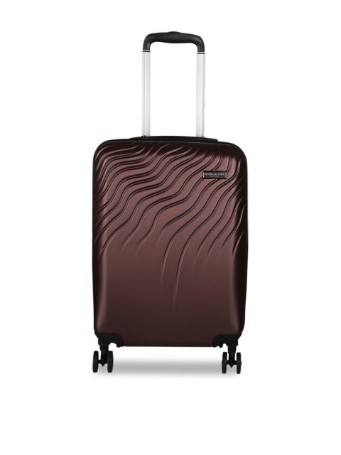 

Kenneth Cole Unisex Burgundy Solid Large Trolley Bag