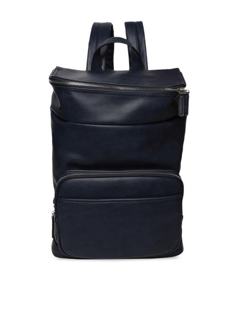 

ALDO Men Navy Blue Solid Backpack