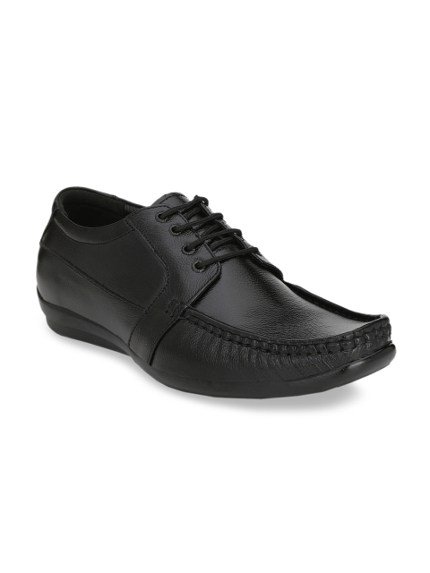 

Eego Italy Men Black Leather Formal Derbys