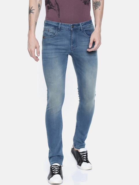 

Breakbounce Men Blue Slim Fit Mid-Rise Clean Look Stretchable Jeans