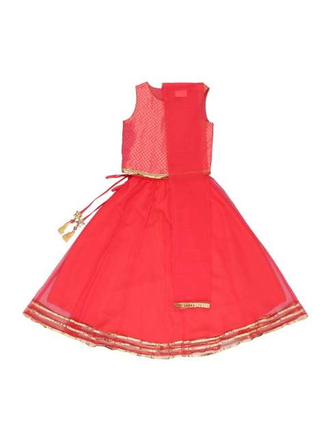 

Pantaloons Junior Coral Ready to Wear Lehenga & Blouse with Dupatta