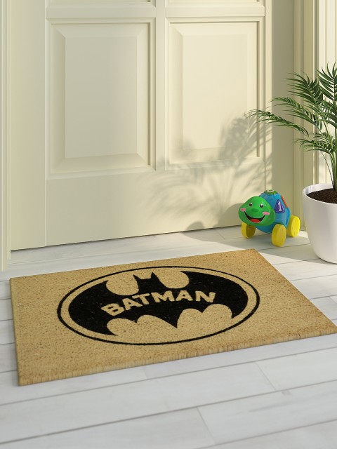 

Saral Home Unisex Beige & Black Printed Batman Doormat