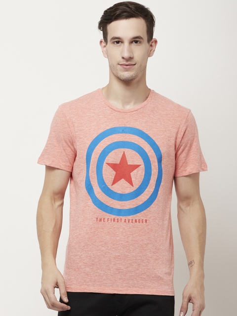 

Free Authority Captain America Print T-shirt, Pink