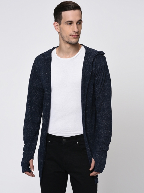 

Rigo Blue Self Design Open Front Shrug