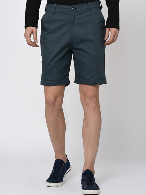

Rigo Men Blue Solid Regular Fit Regular Shorts