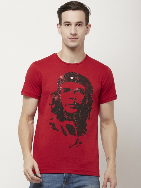 

Free Authority Men Red CHE GUEVARA Printed T-shirt