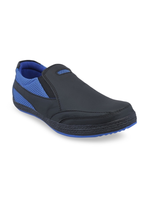 

Eego Italy Men Blue Leather Mid-Top Trekking Shoes