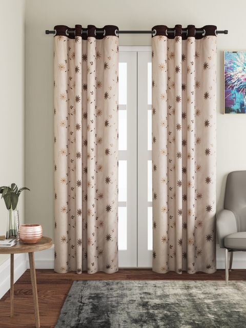 

Cortina Beige Sheer Long Door Curtains