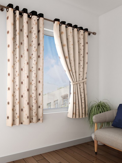 

Cortina Beige Sheer Window Curtains