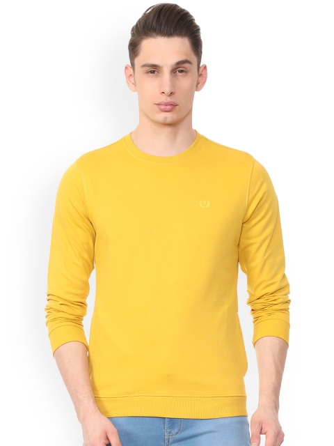 

Van Heusen Sport Men Yellow Solid Sweatshirt