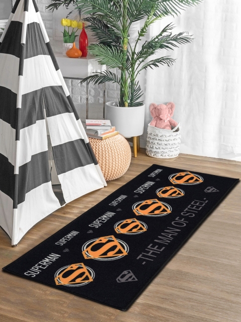 

Saral Home Kids Black Superman Printed Floor Runner
