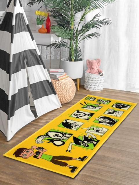

Saral Home Kids Yellow Ben-10 Printed Floor Runner