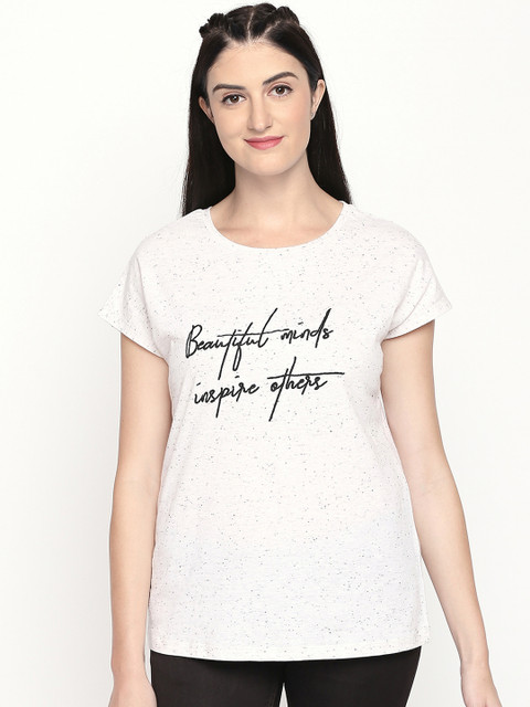 

Honey by Pantaloons Women Off-White Printed Top