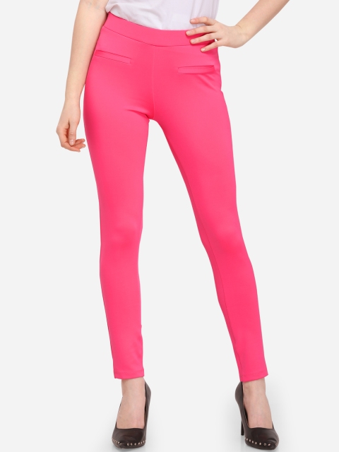 

Smarty Pants Women Pink Solid Slim-Fit Jeggings