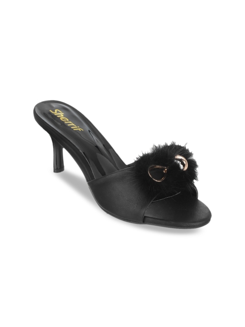

Sherrif Shoes Women Black Solid Heels