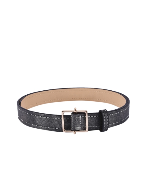 

BuckleUp Women Grey Solid Belt