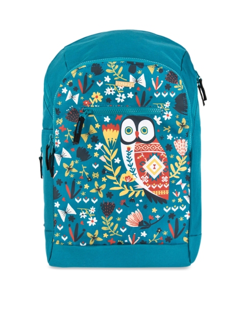 

Chumbak Women Blue Graphic Backpack
