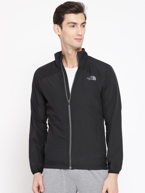

The North Face Men Black Ambition AP Wind & Water Resistant Solid Running Jacket