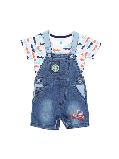 

Pantaloons Baby Boys Blue Printed T-shirt with Shorts