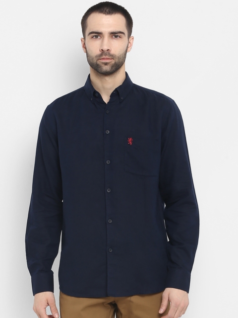 

Red Tape Men Navy Blue Regular Fit Solid Casual Shirt