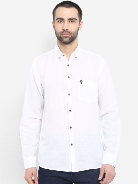 

Red Tape Men White Regular Fit Solid Casual Shirt