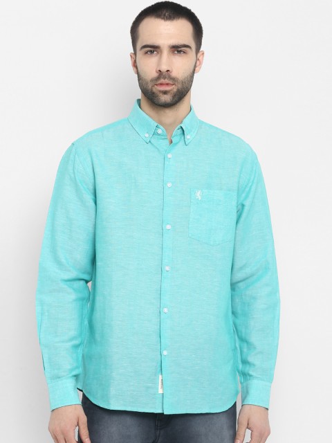

Red Tape Men Blue Regular Fit Solid Casual Shirt
