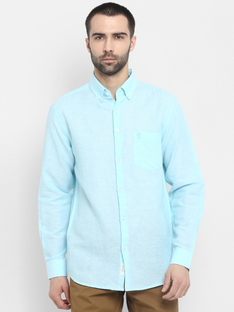 

Red Tape Men Sea Green Regular Fit Solid Casual Shirt