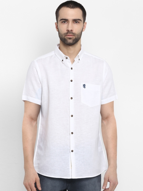 

Red Tape Men White Regular Fit Solid Casual Shirt