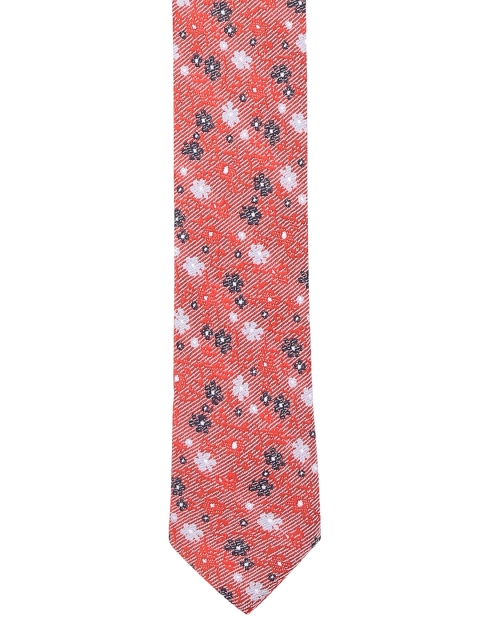 

Blacksmith Red Woven Design Broad Tie