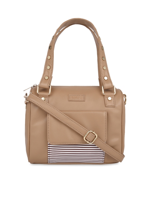 

HORRA Beige Solid Shoulder Bag