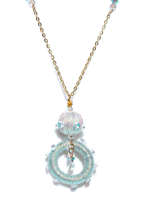 

DressBerry Gold-Toned Iridescent Effect Matinee Necklace