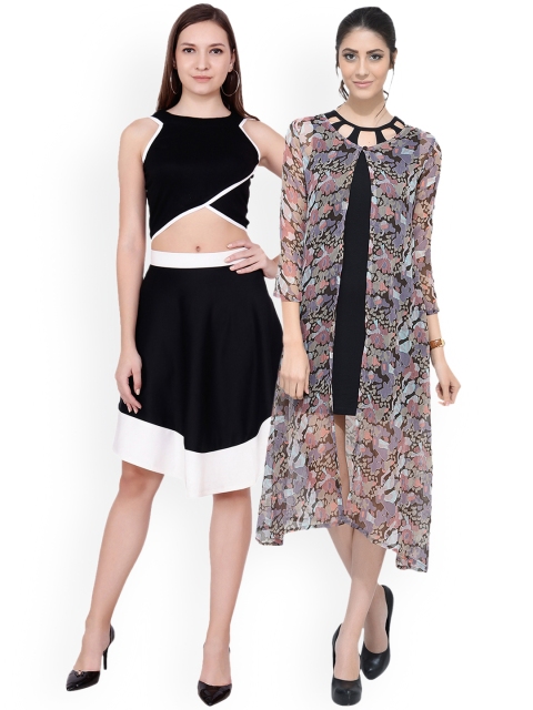 

SCORPIOUS Women Pack of Shrug & Top, Multi