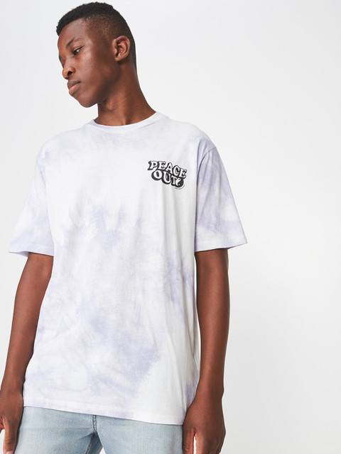 

COTTON ON Men White Dyed Round Neck T-shirt
