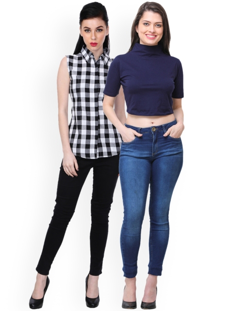 

Scorpious Women Pack of Shirt and Top, Black