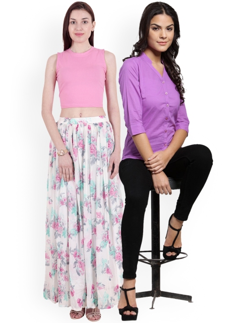 

Scorpious Women Pack of Shirt and Top, Purple