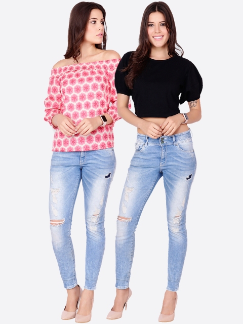 

SCORPIUS Women Pack of 2 Tops, Black