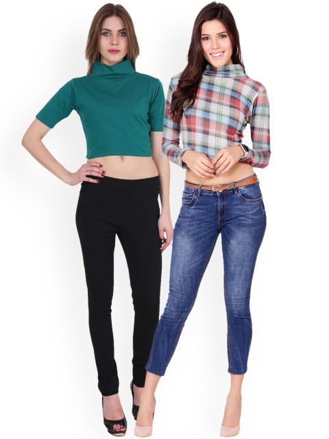 

SCORPIUS Women Pack of 2 Tops, Multi