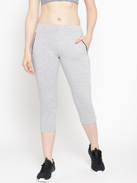 

Sweet Dreams Women Grey Melange Solid Capris