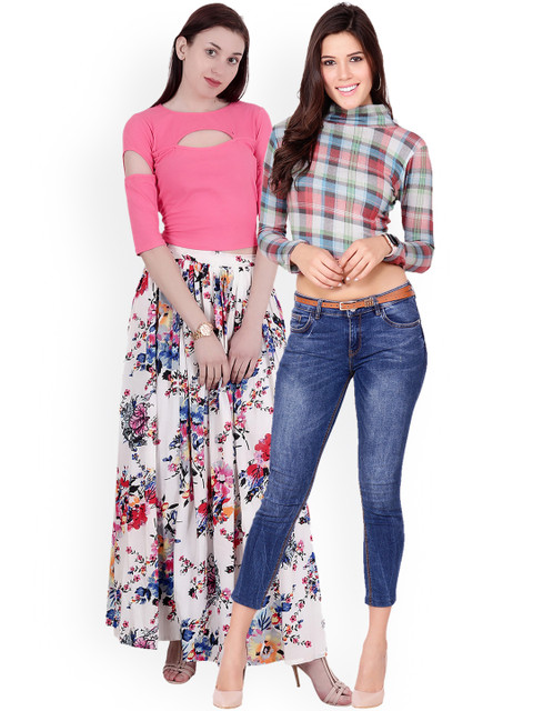 

SCORPIUS Women Pack of 2 Tops, Pink
