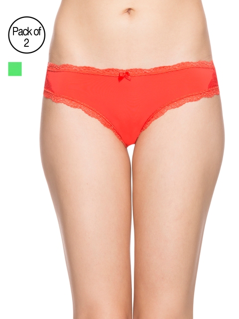 

Candyskin Women Pack of 2 Solid Briefs, Green