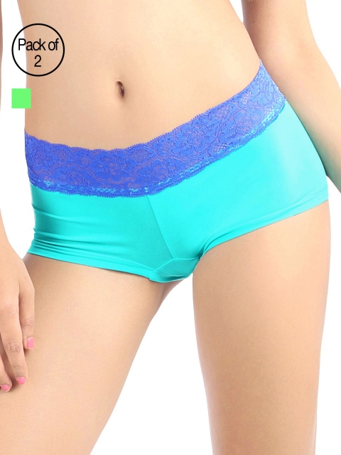 

Candyskin Women Pack of 2 Solid Briefs, Green