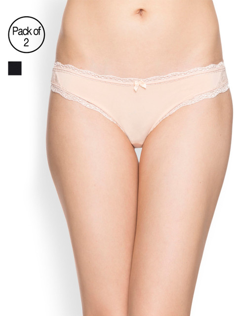 

Candyskin Women Pack of 2 Solid Briefs, Nude