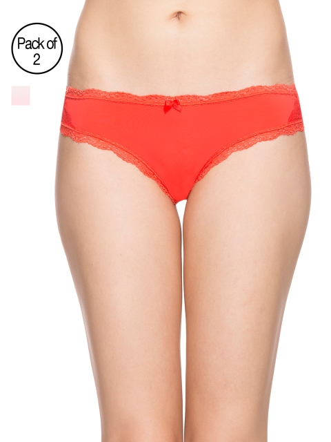 

Candyskin Women Pack of 2 Solid Briefs, Pink