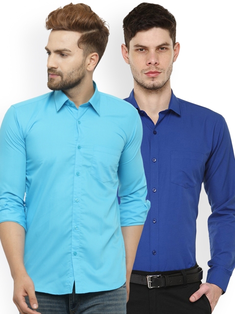 

JAINISH Men Pack of 2 Shirts, Blue