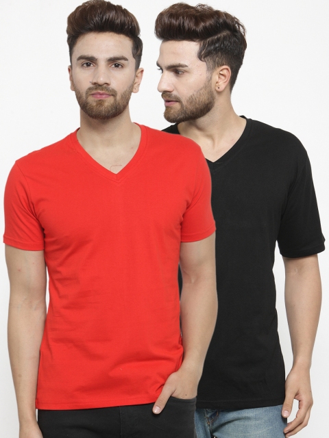 

Friskers Men Pack of 2 T-shirts, Red