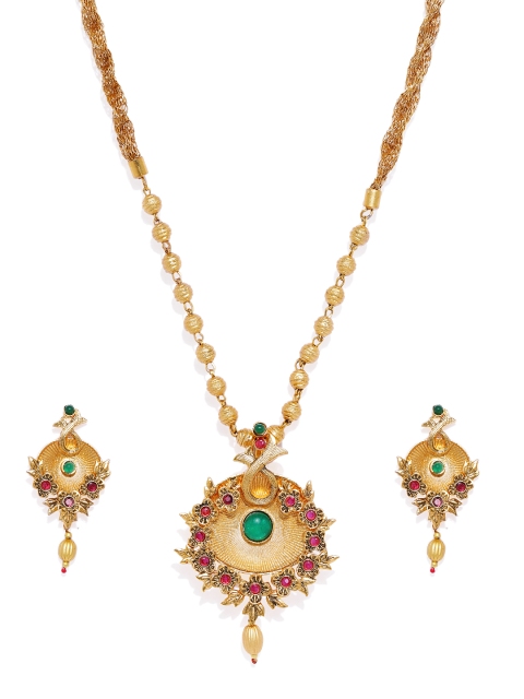 

Tipsyfly Women Gold-Plated Handcrafted Jewellery Set