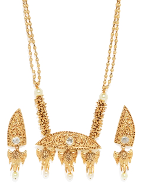 

Tipsyfly Women Gold-Plated Handcrafted Jewellery Set