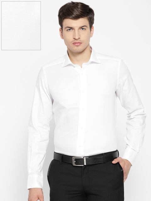 

OVS Men White Slim Fit Solid Formal Shirt